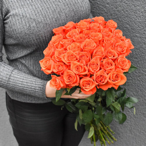 Gifts for girls bright orange roses